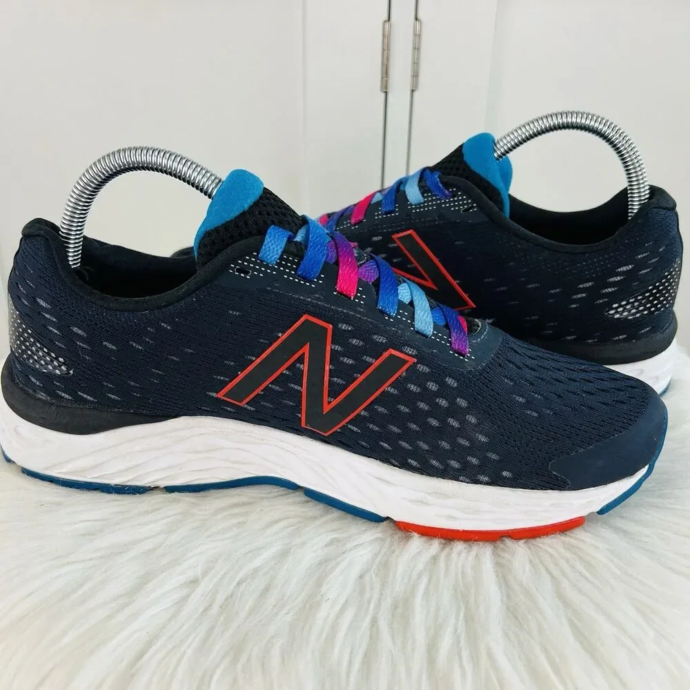 New Balance 680v6 Running Shoes Black Outerspace Ghost Pepper Colorful Womens 8 - Picture 4 of 8